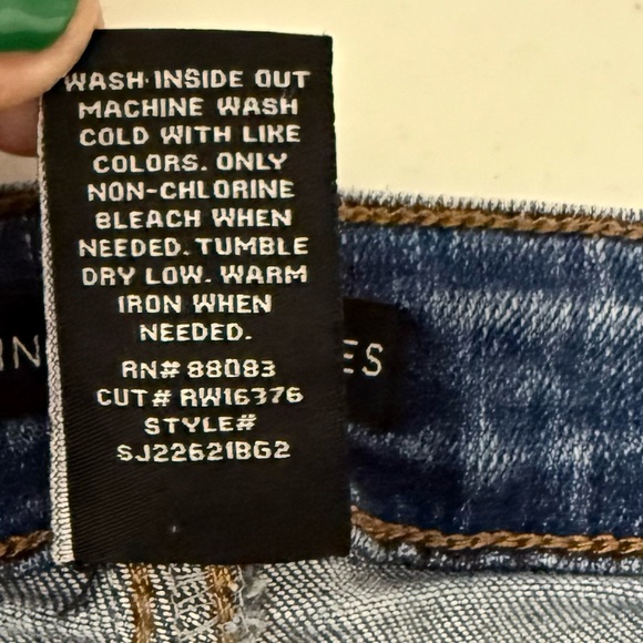 Sincerely Jules High Rise Hem Kick Cropped Jeans With Destroyed Hem Size 11 - Picture 11 of 11